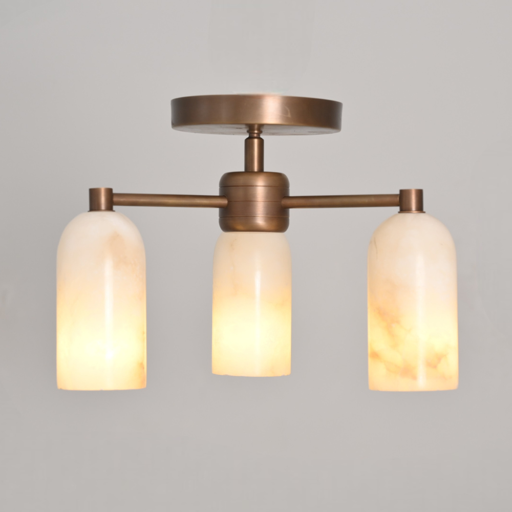 Minimalist mid century flush mount ceiling light