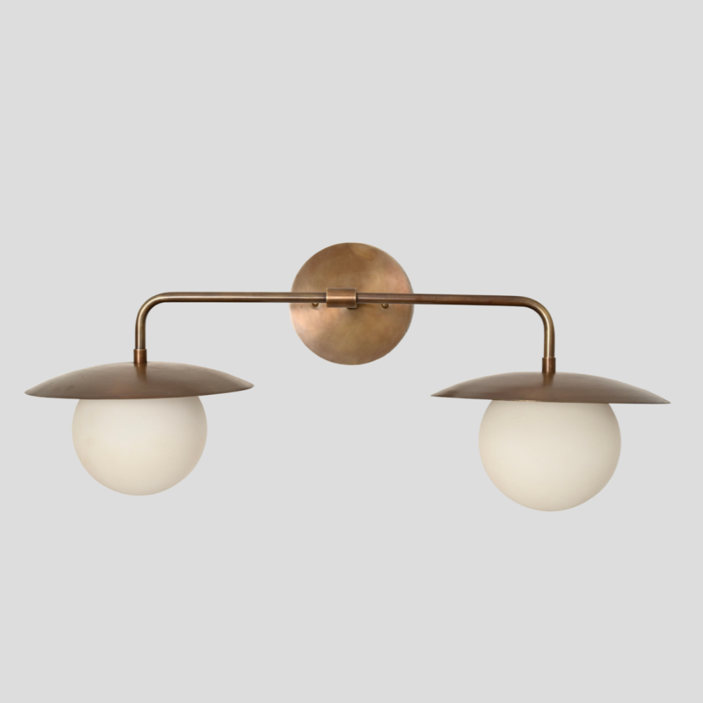 Modern Vanity Lighting - Double Globe Wall Sconce