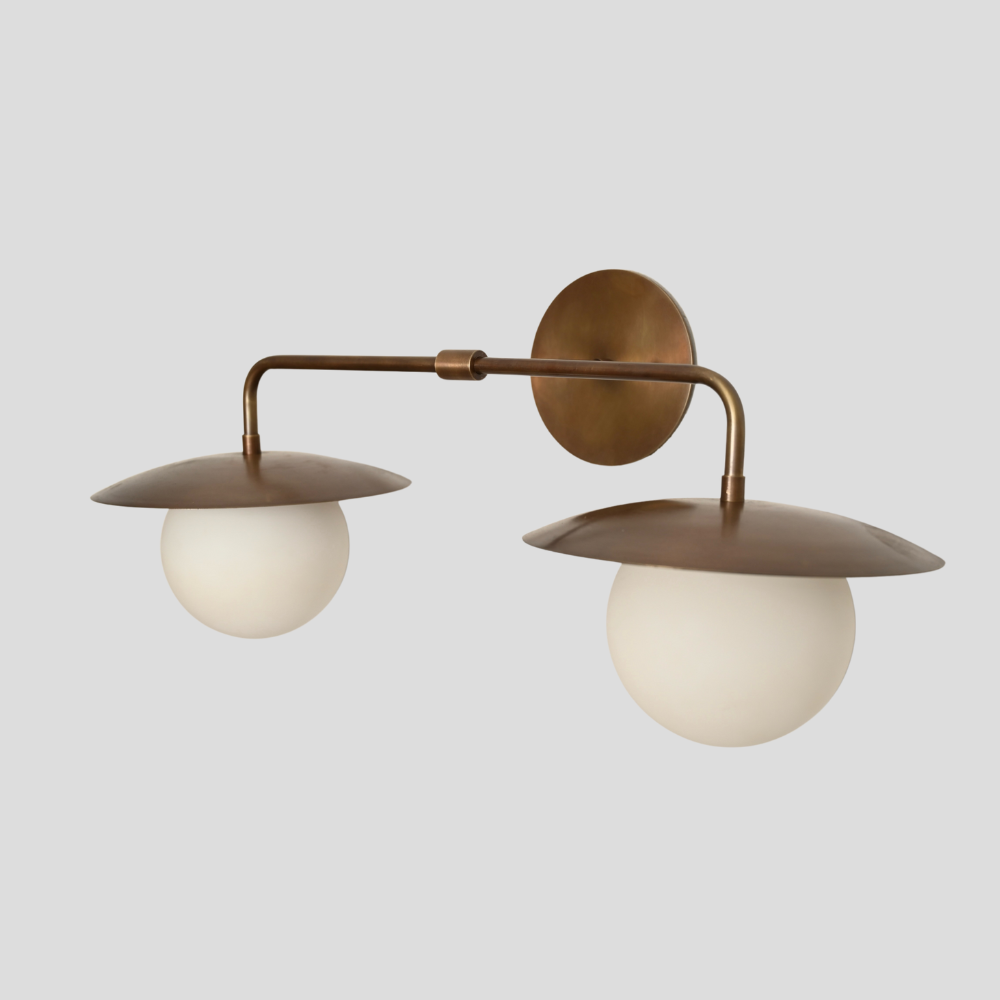 Modern Vanity Lighting - Double Globe Wall Sconce