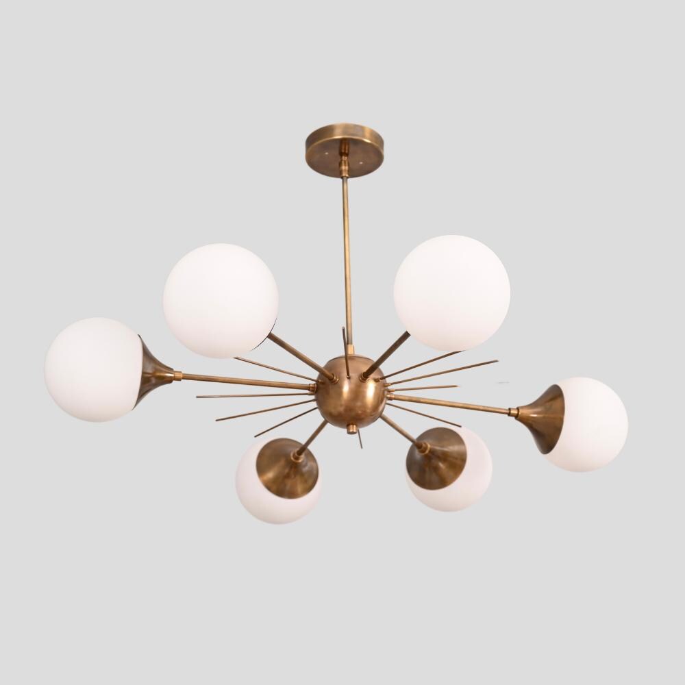 6 light mid century sputnik chandelier designed by LightCove