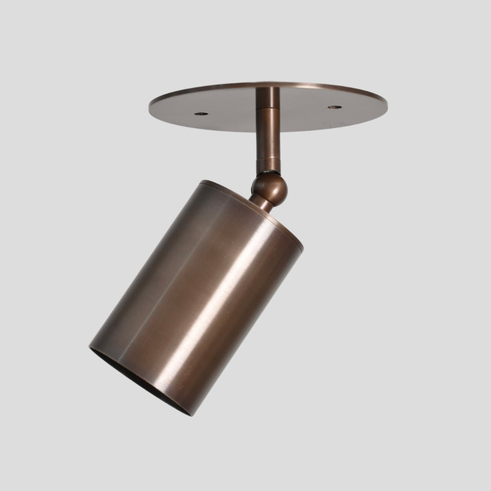 handcrafted brass adjustable ceiling spot light mid century style