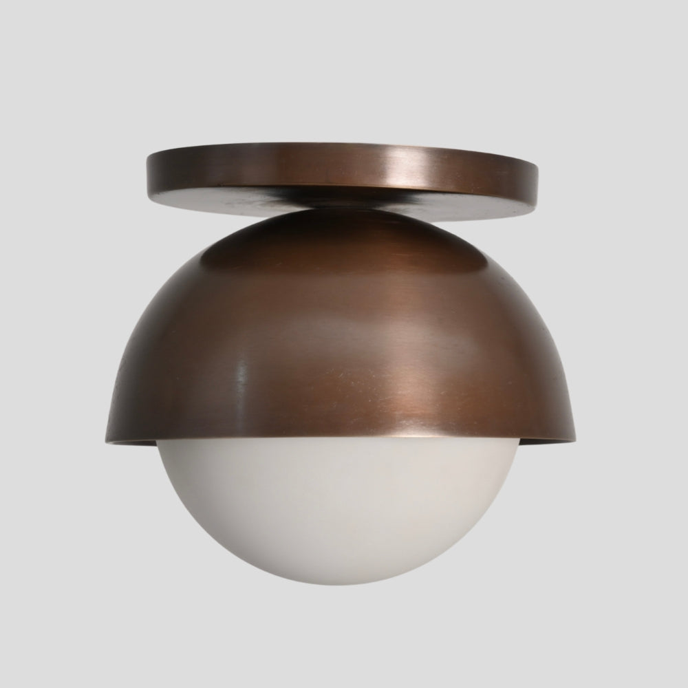 brass globe ceiling lamp minimalist modern interior lighting