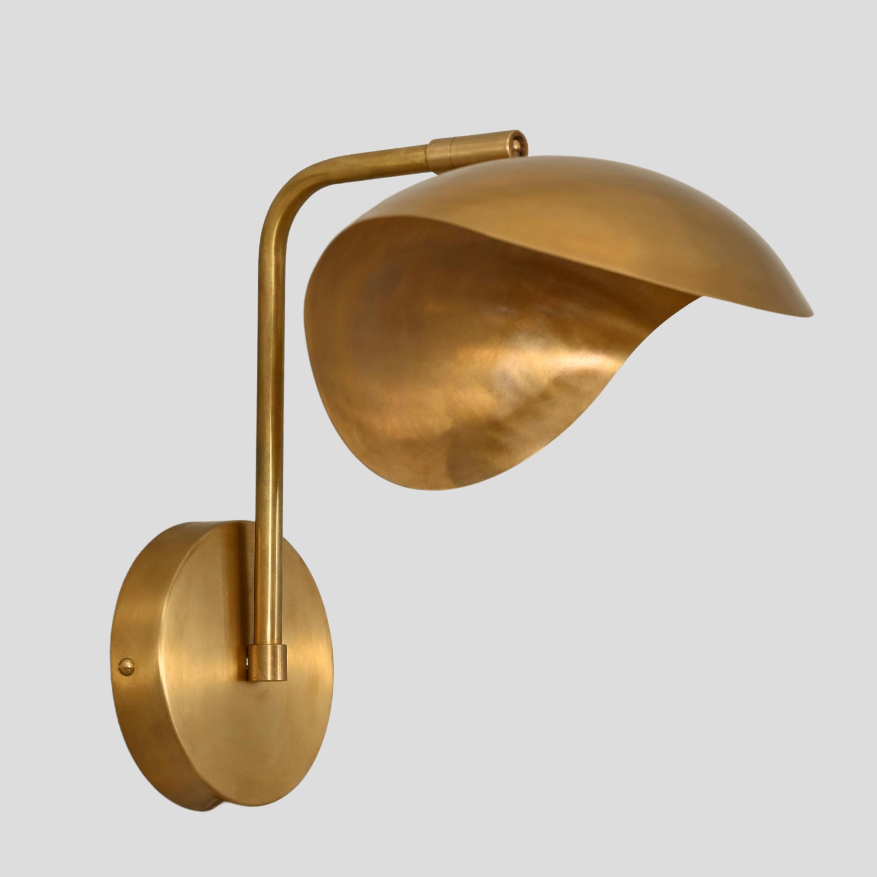 Brass Curved Wall Lamp