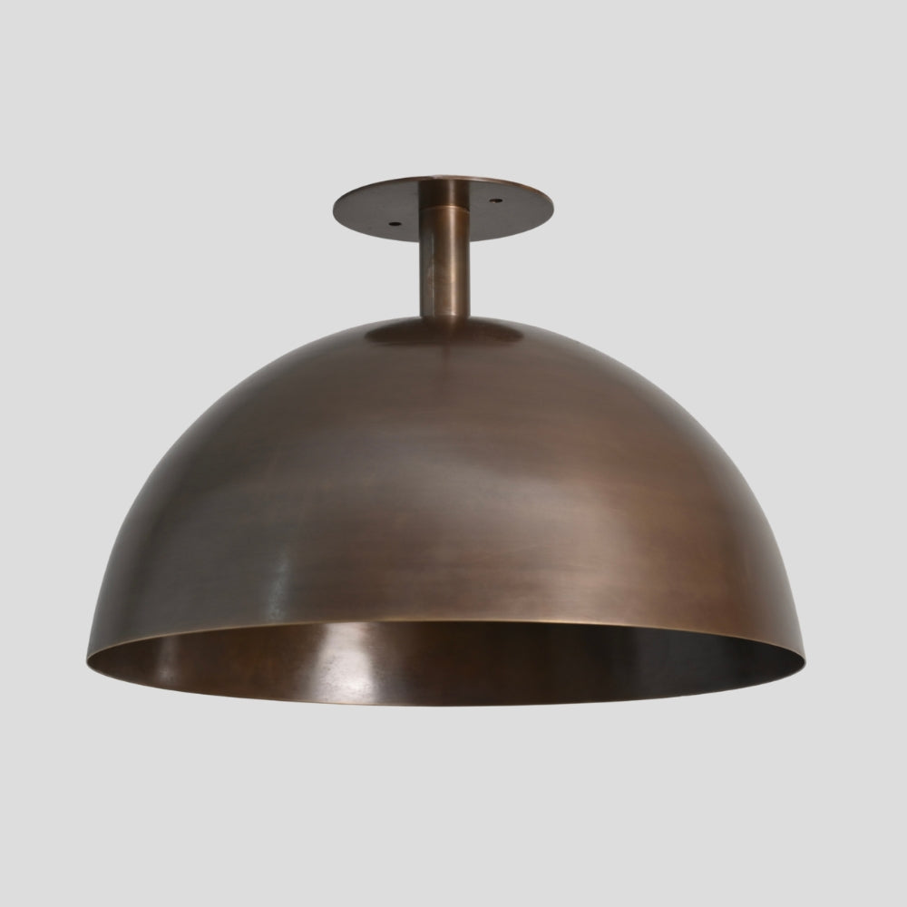 brass dome ceiling lamp mid century modern style