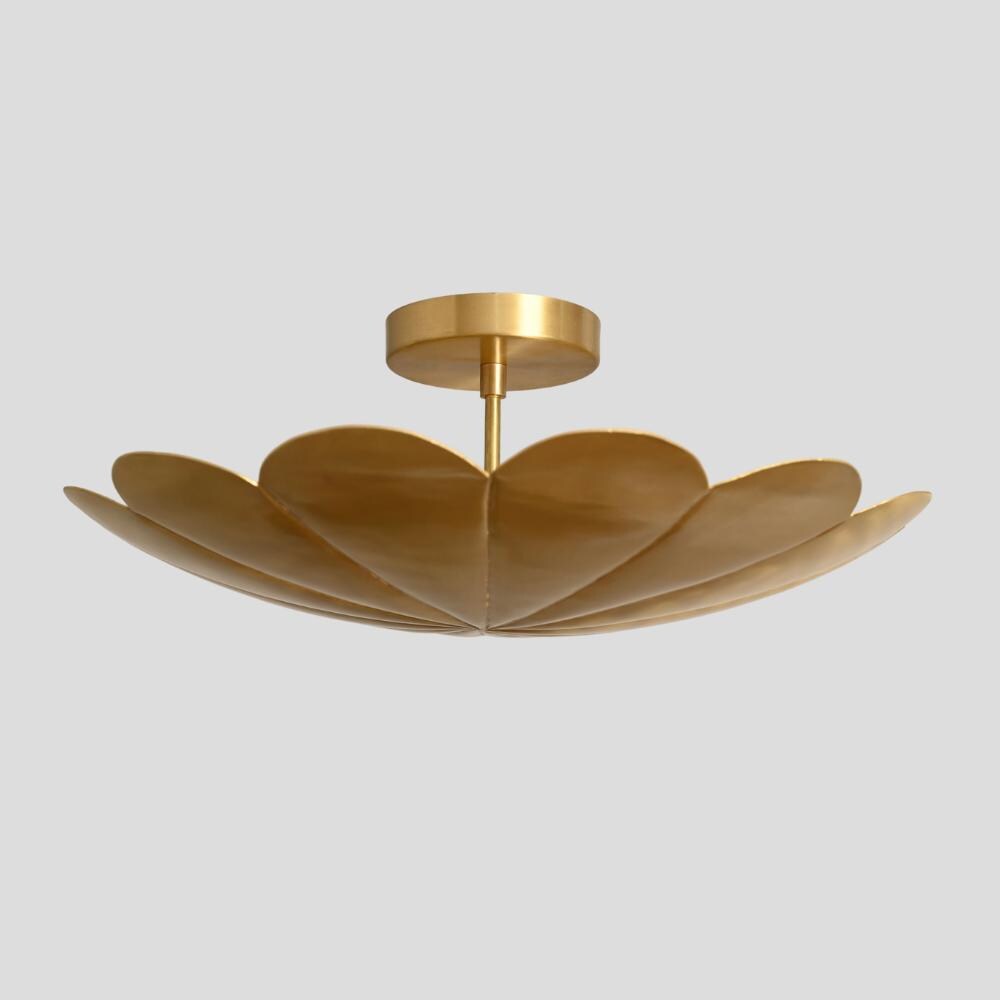 mid century flower semi flush mount a dome designed by Lightcove