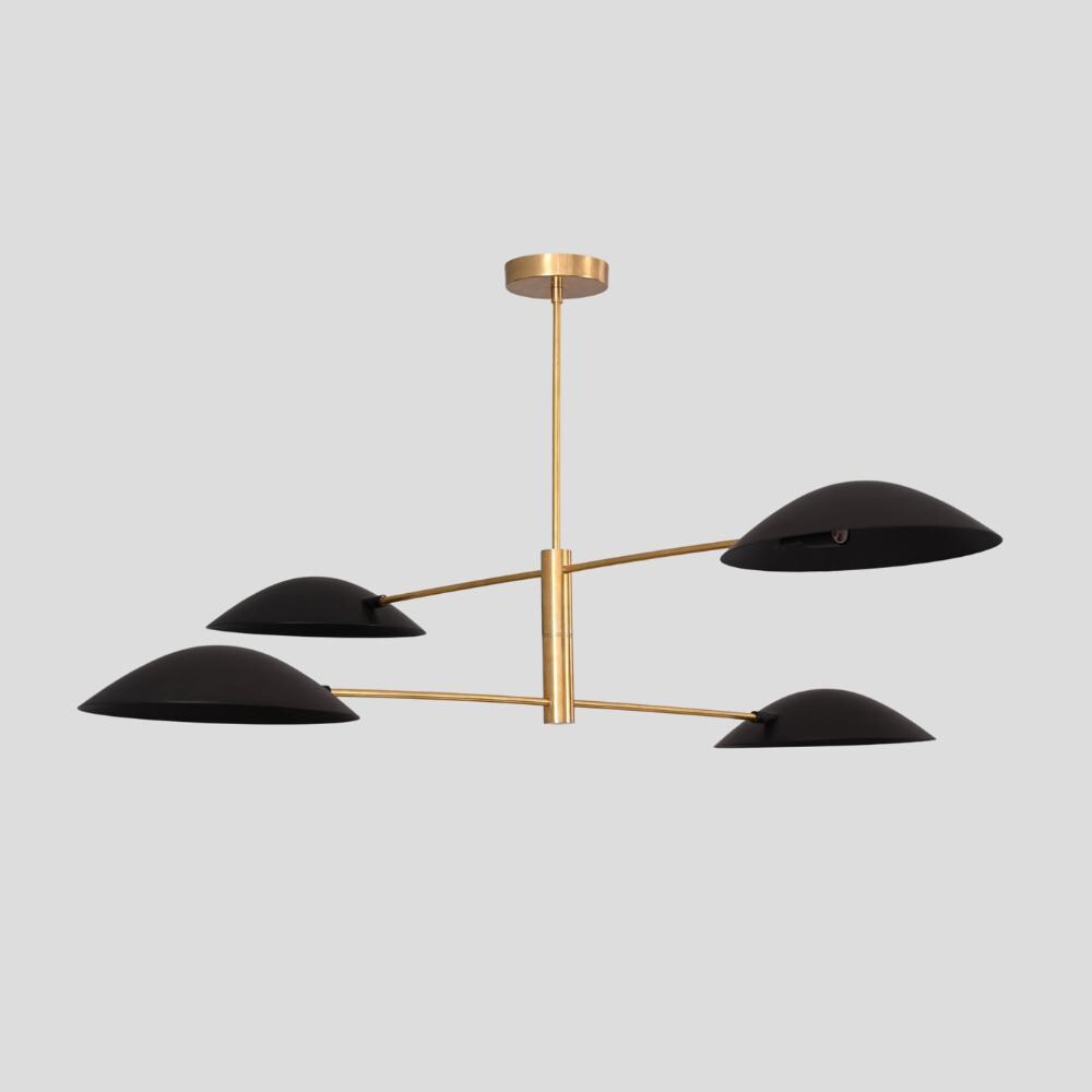 Mid-Century Brass Sputnik Chandelier