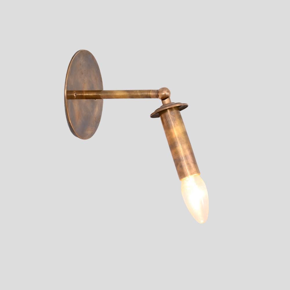 Mid-Century Modern Stilnovo Brass Wall Lamp