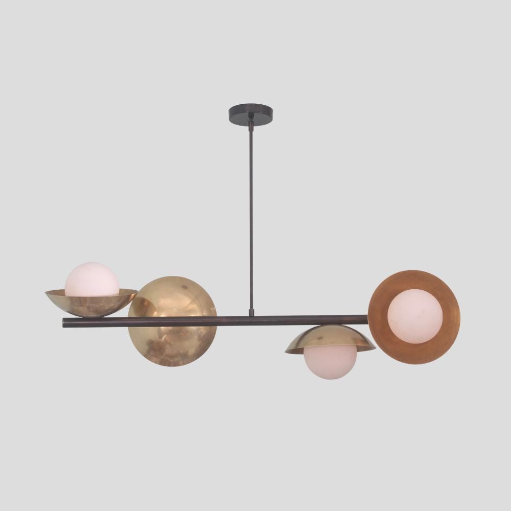Mid Century Modern Brass Sputnik Chandelier