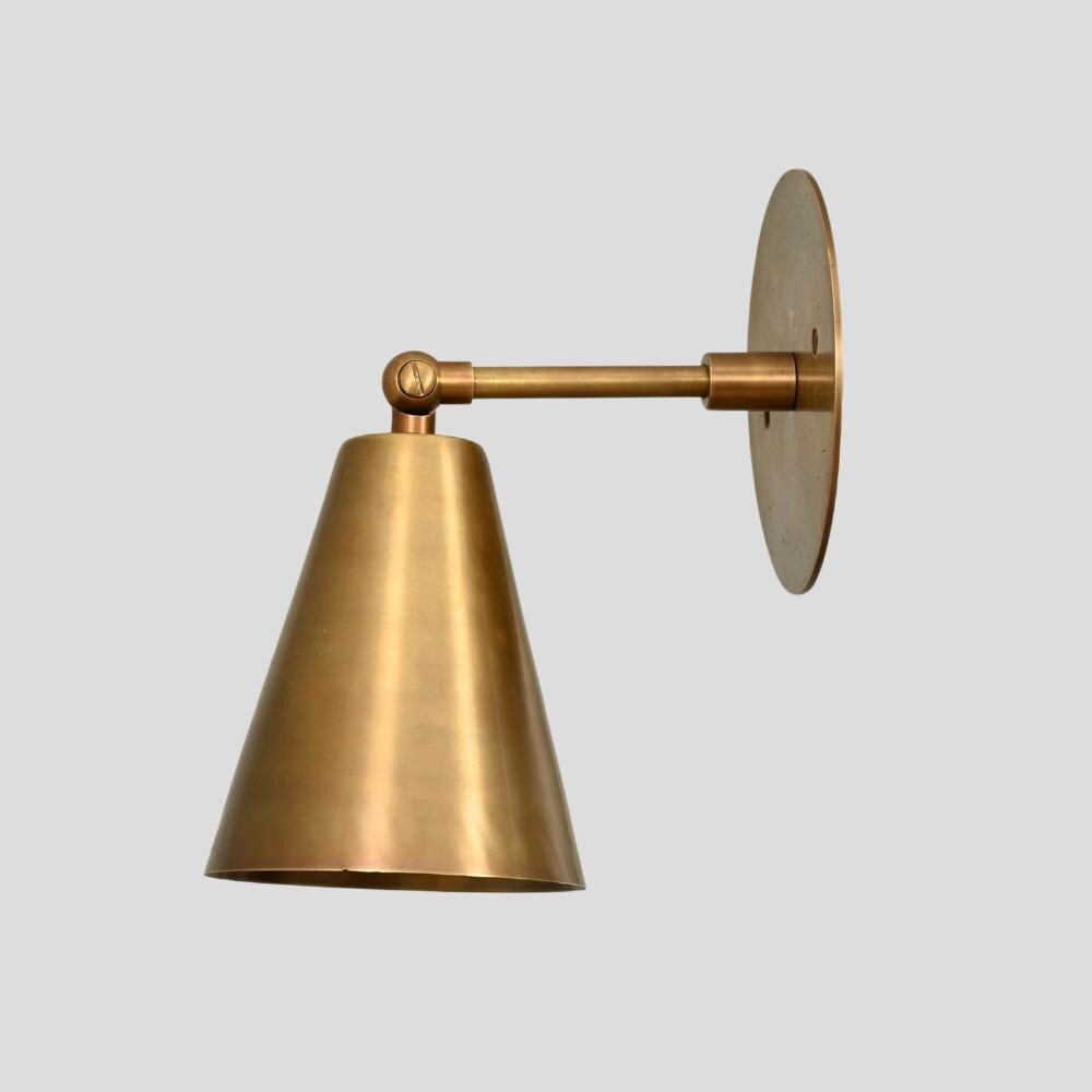 Mid-Century Brass Wall Sconce