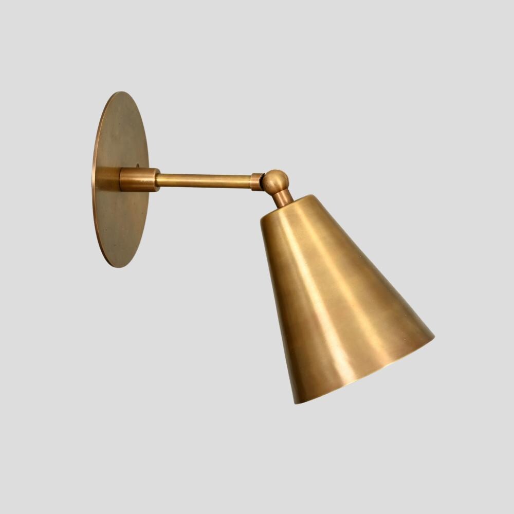 Mid-Century Brass Wall Sconce