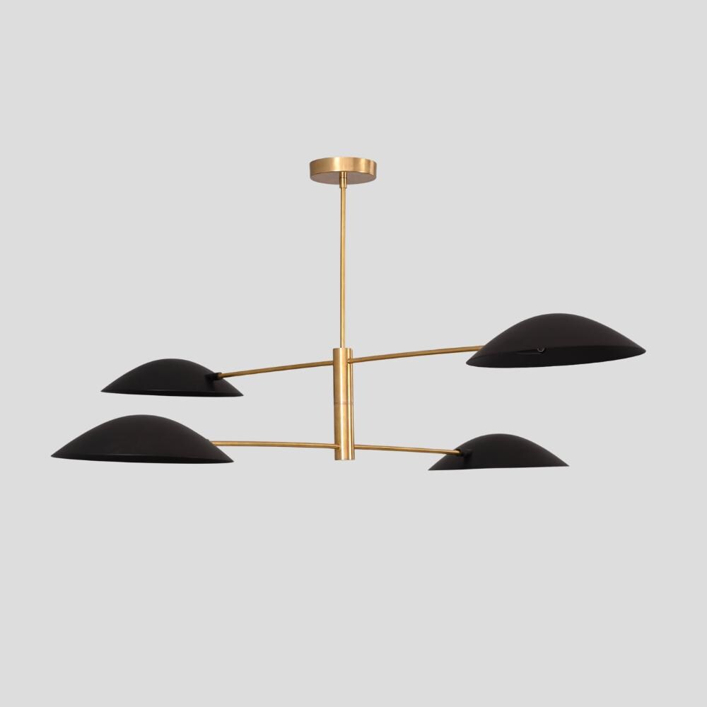 Mid-Century Brass Sputnik Chandelier