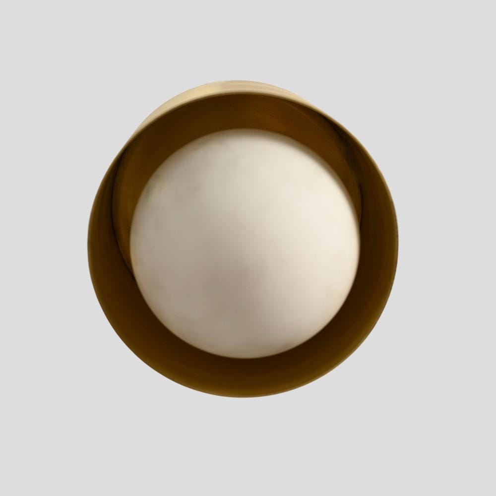 Brass Ceiling Spot Light - Mid Century Flush Mount Lamp