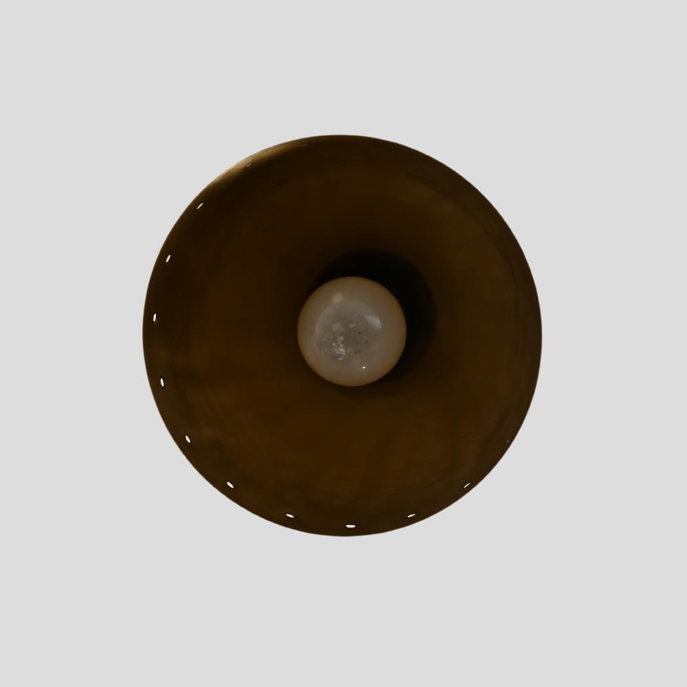 Brass Perforated Flush Mount - Minimalistic Modern Light
