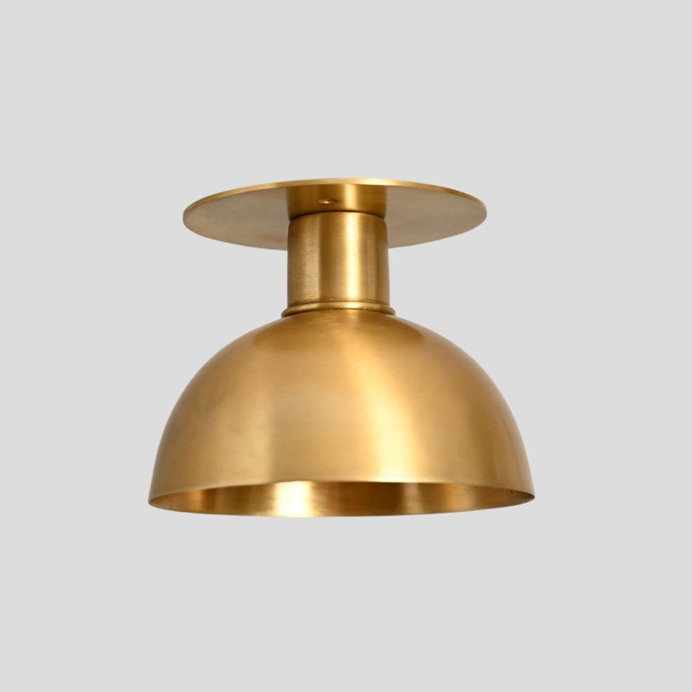 Brass Semi Flush Mount - Modern Ceiling Light