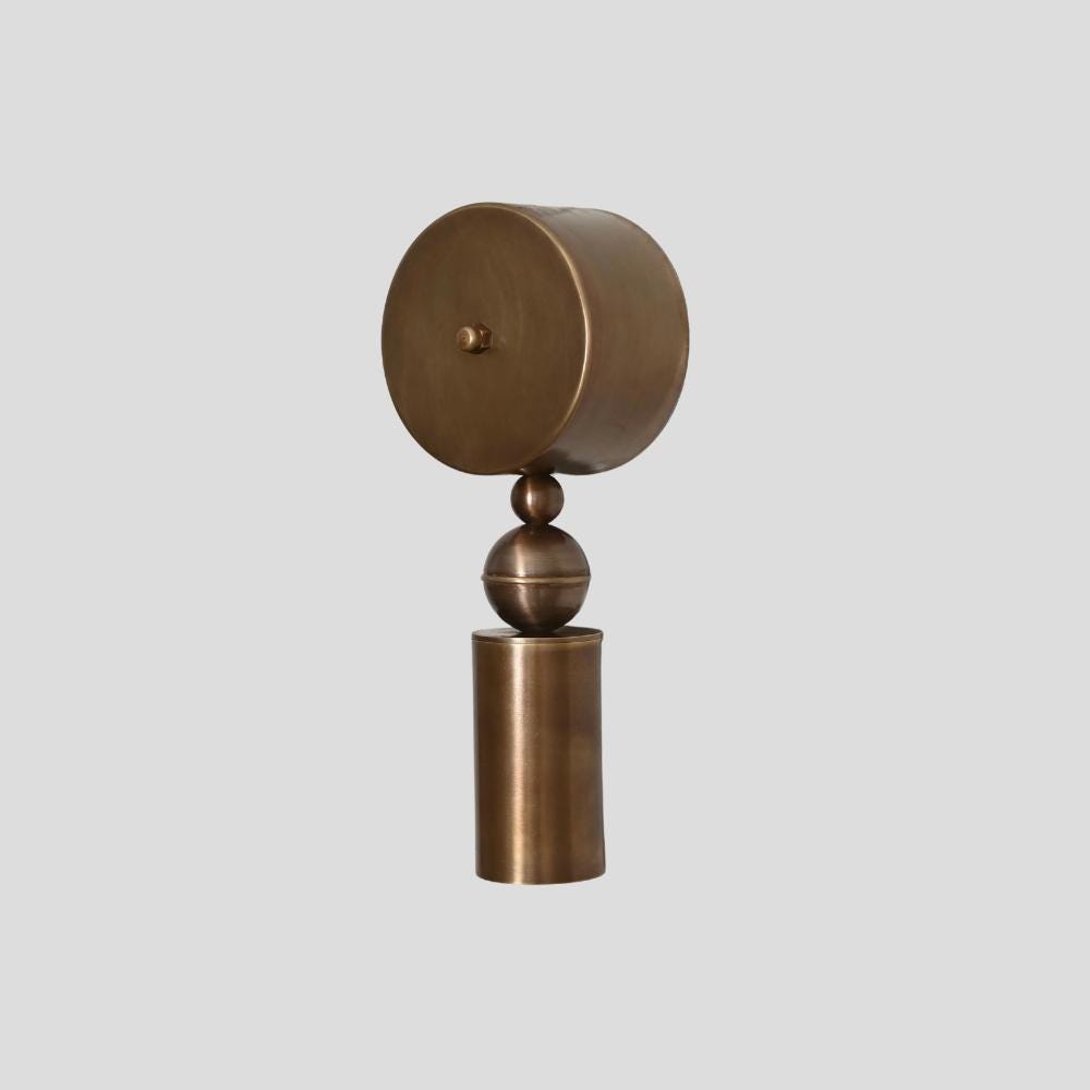 Brass Wall Sconce Pendant 1950s Modern Wall Light Wall Lamp Fixture Handmade Finishes