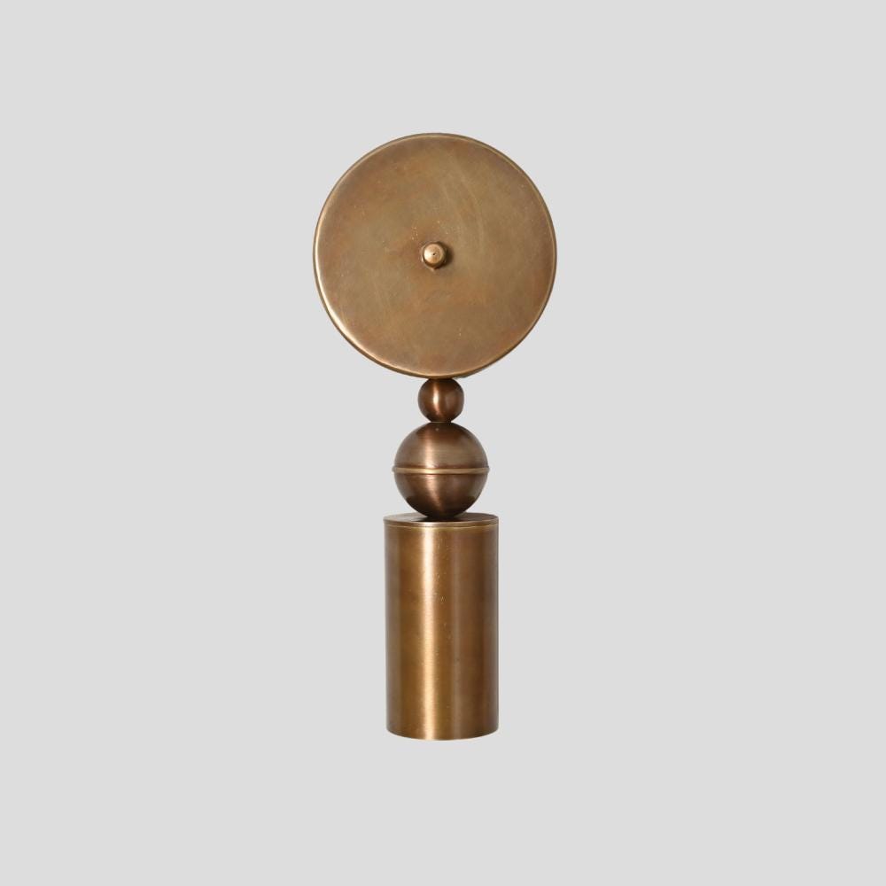 Brass Wall Sconce Pendant 1950s Modern Wall Light Wall Lamp Fixture Handmade Finishes