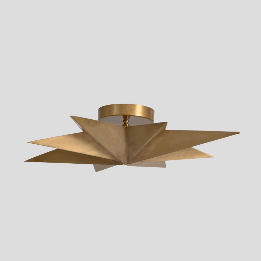 minimalist brass sputnik flush mount ceiling lighting
