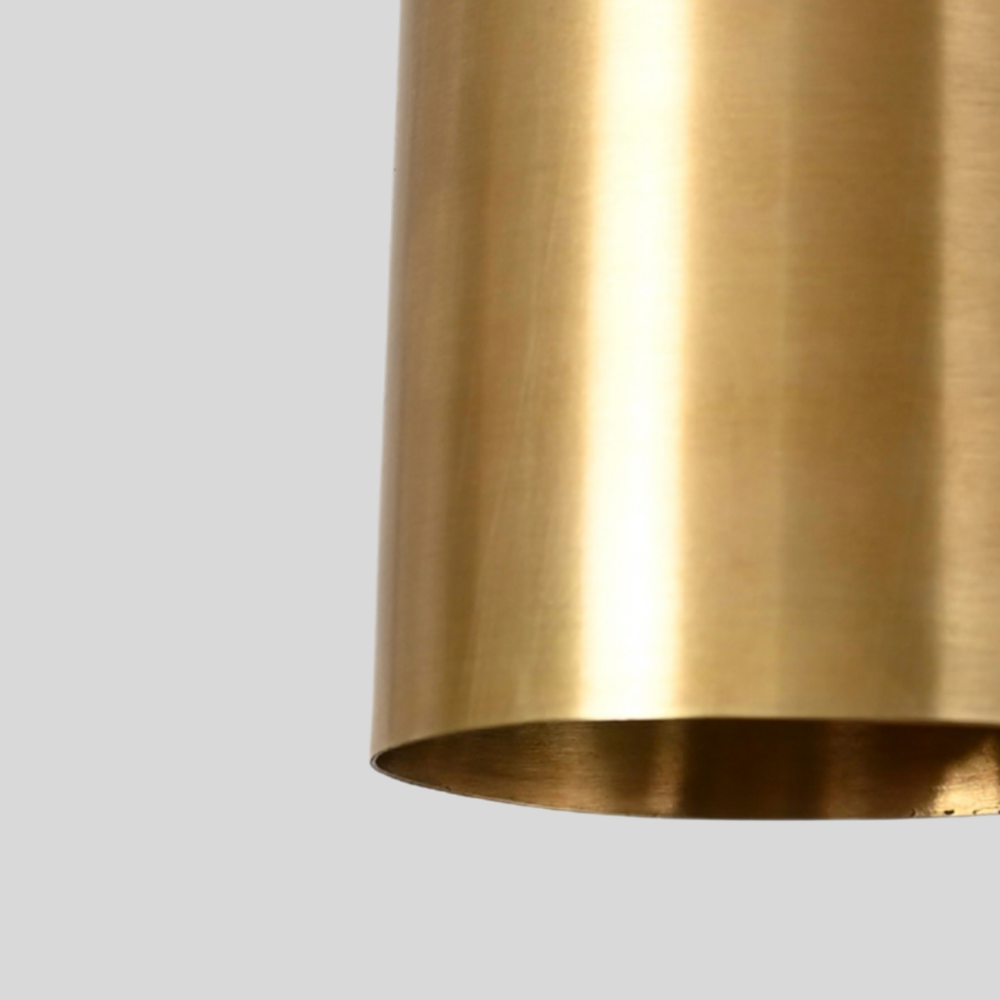 Brass Straight Cylinder Spot Light - Minimalist Adjustable Modern Flush Mount