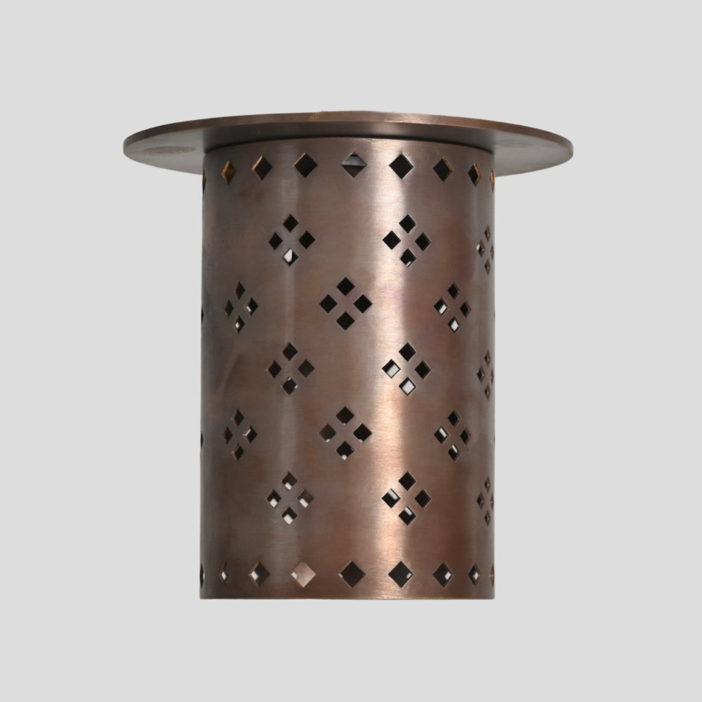 Brass Ceiling Perforated Spot Light - Flush Mount Light