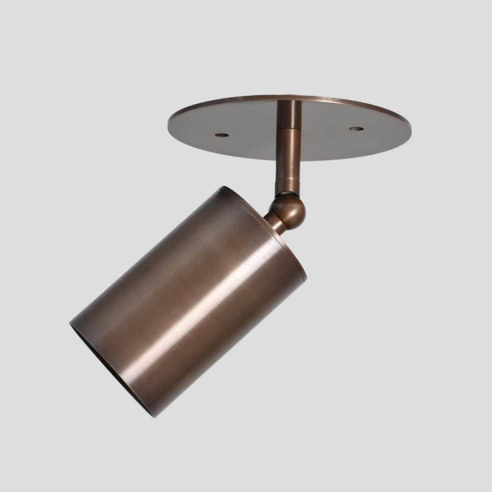 minimalist brass ceiling spot light adjustable flush mount lighting