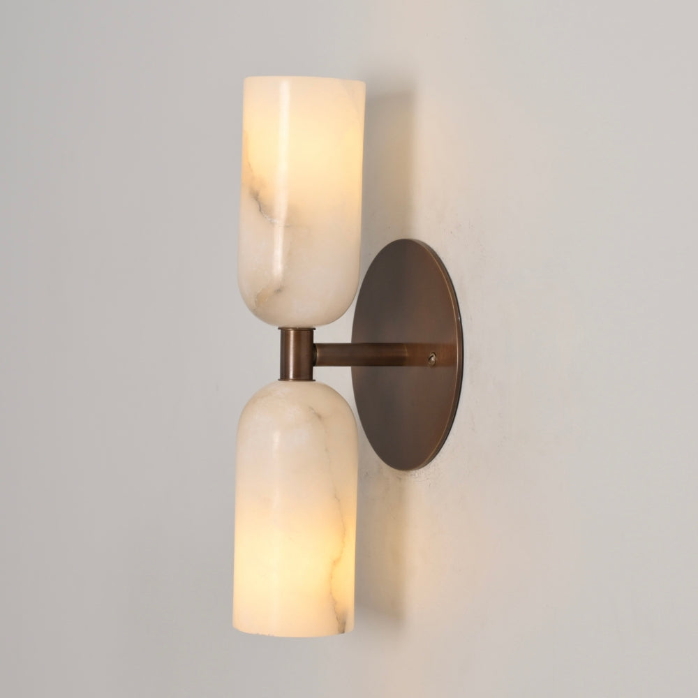 Minimalist brass marble