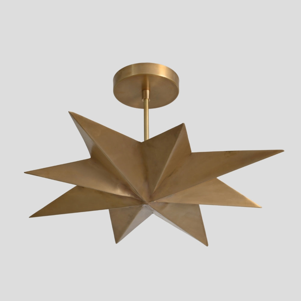 modern brass sputnik chandelier starburst design