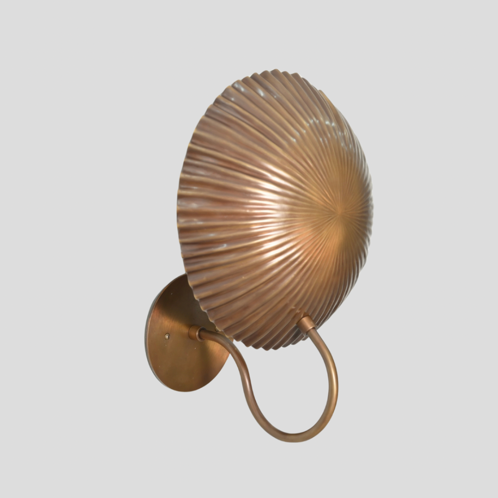 Dome Brass Wall Sconce - Handmade Light Fixture