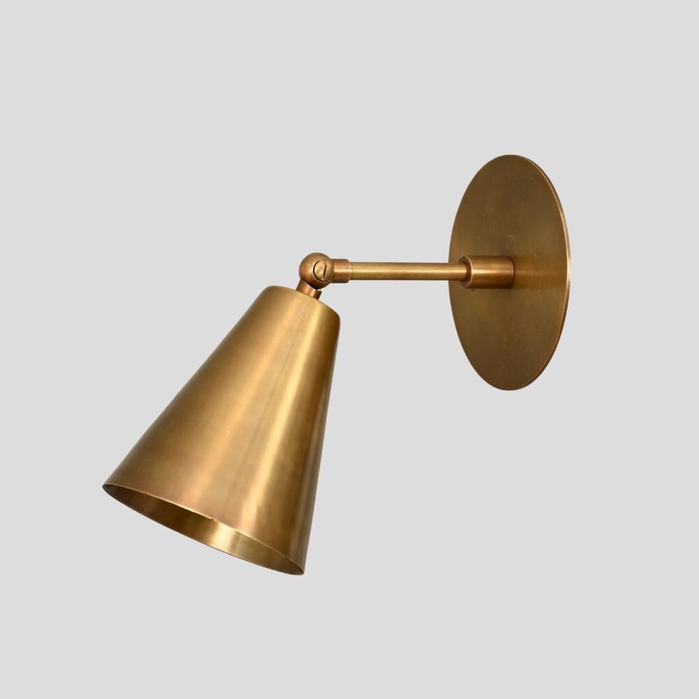 Mid-Century Brass Wall Sconce 