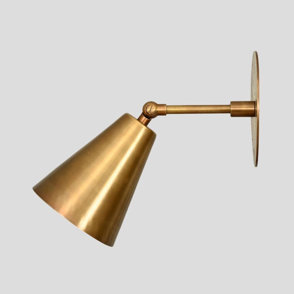 Mid-Century Brass Wall Sconce 