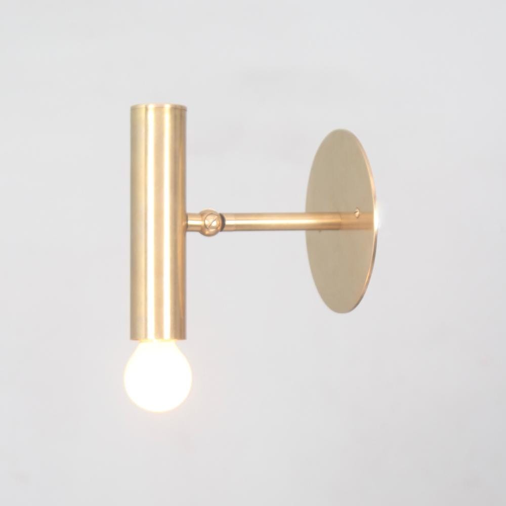 Brass Cylinder Wall Sconce