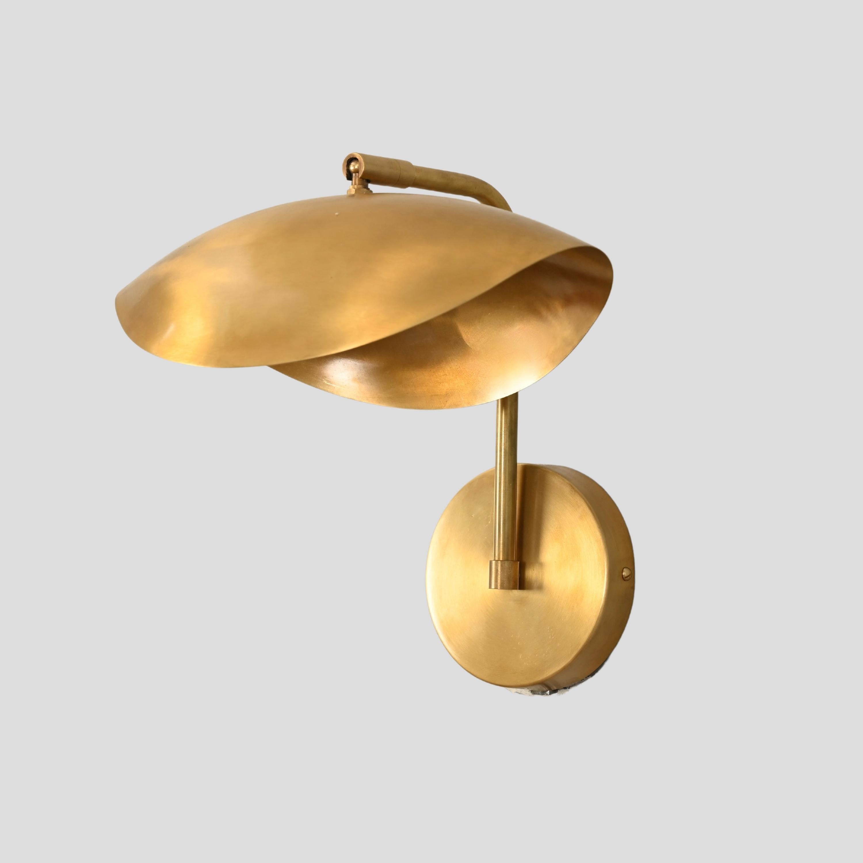 Stilnovo Style Brass Wall Sconce 