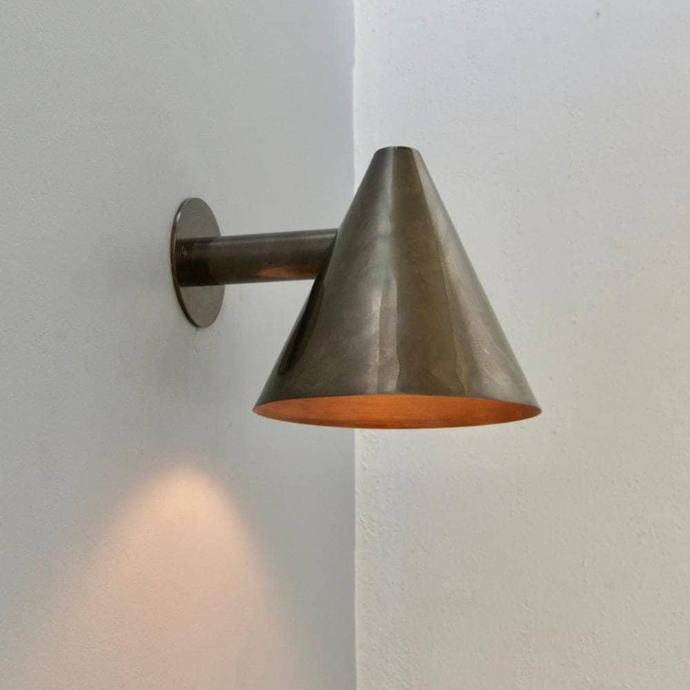 Minimalistic Sconce Wall Light Fixture Italian Brass Mid Century Modern Wall Lamp