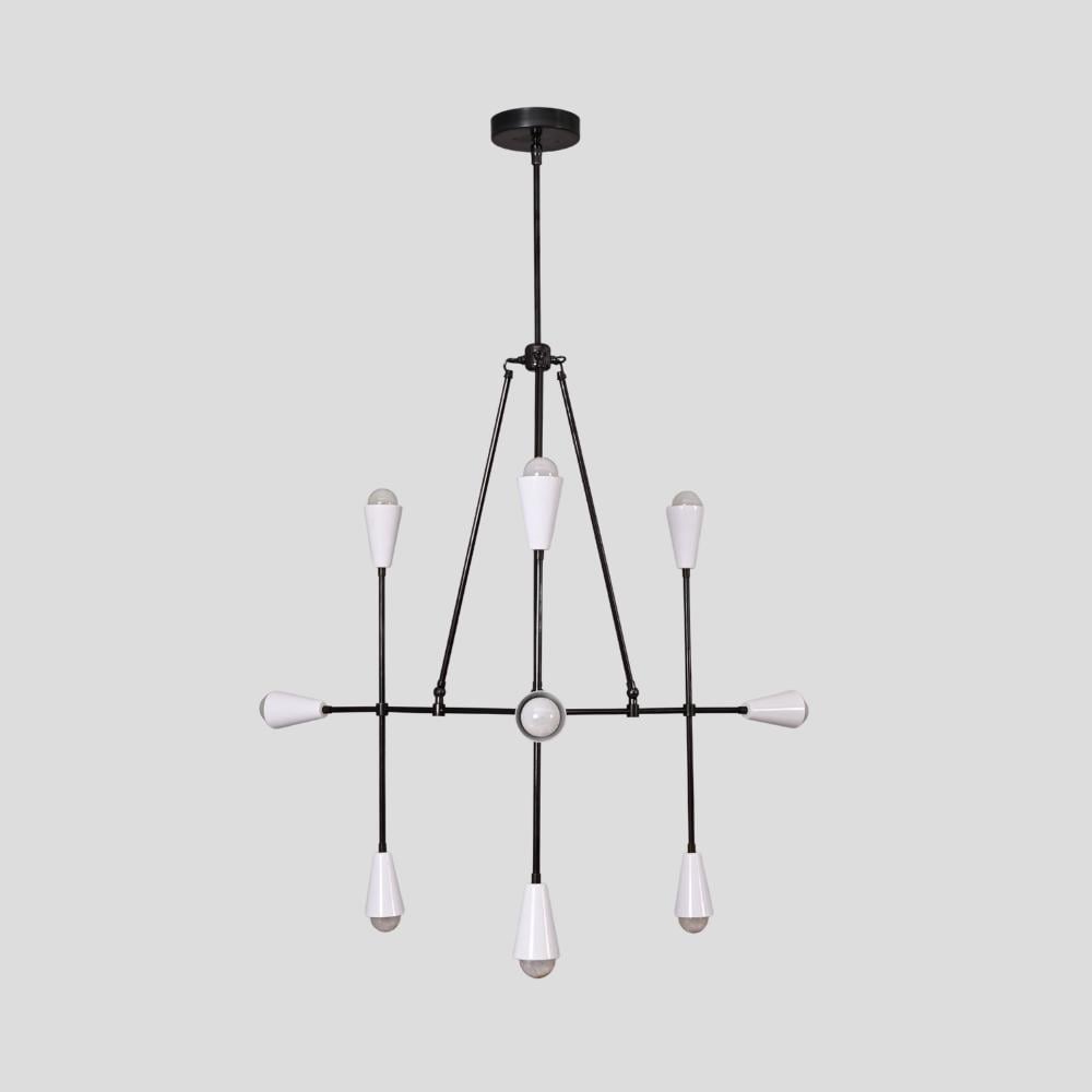 9 Karma Ceiling Light Pendant Light Black Modern Ceiling Light Sputnik Chandelier Handmade Light Fixture
