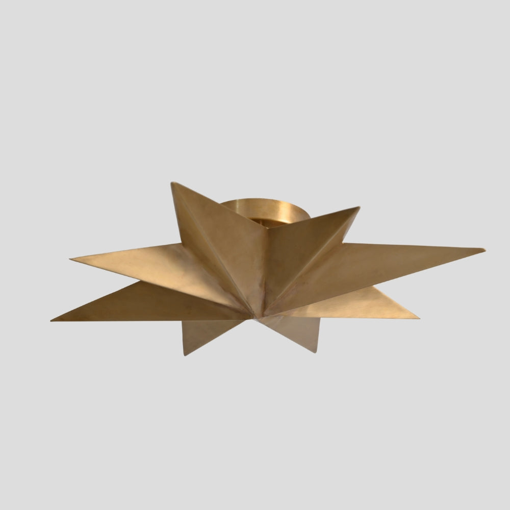 mid century modern brass flush mount ceiling chandelier