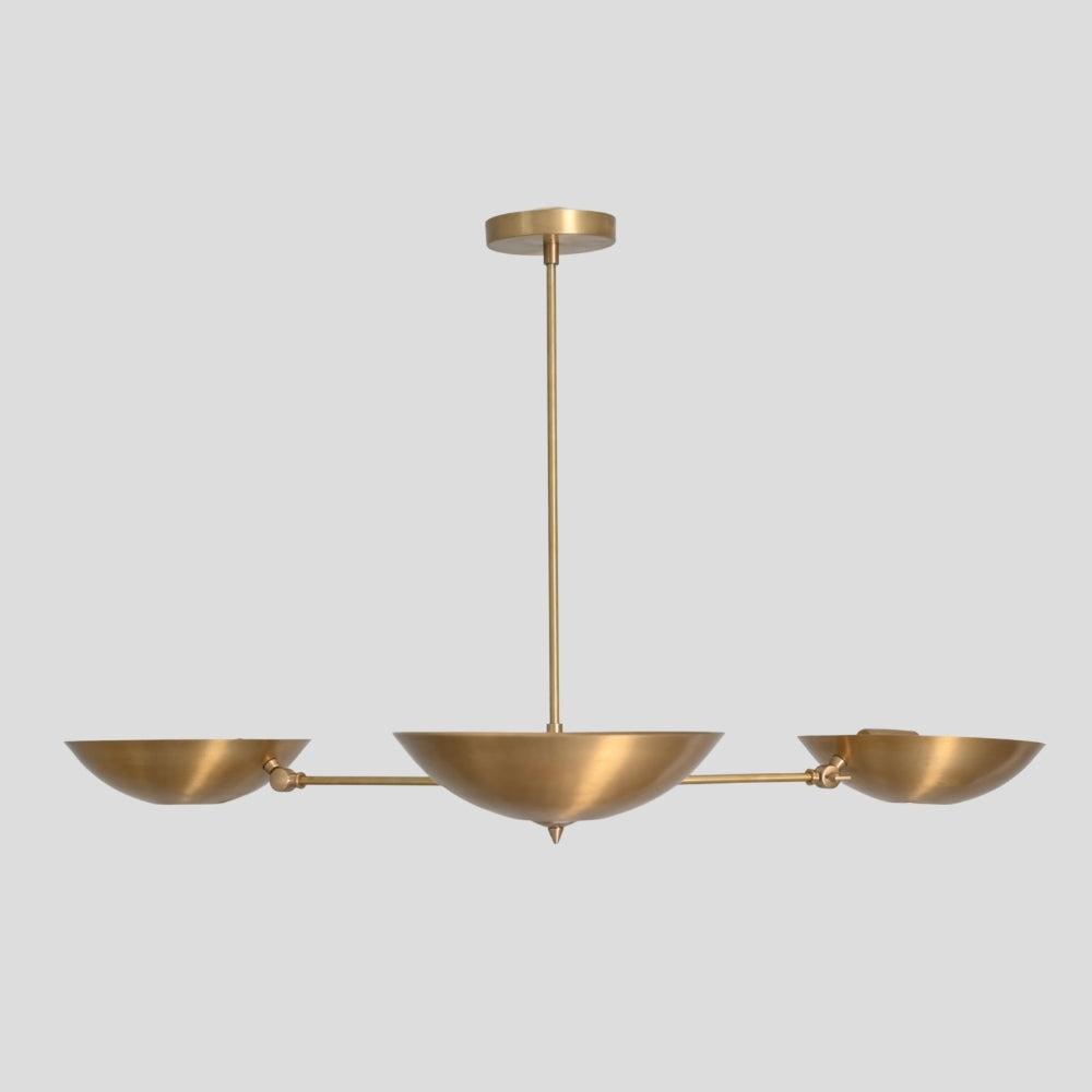 Three Pendant Brass Ceiling Light